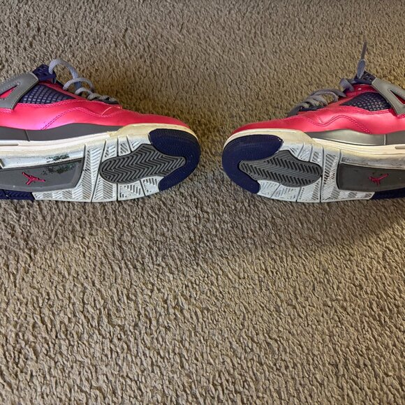 Pink Air Jordan Women's Low-Top 4s sz 38.5 US 8 - Picture 3 of 3